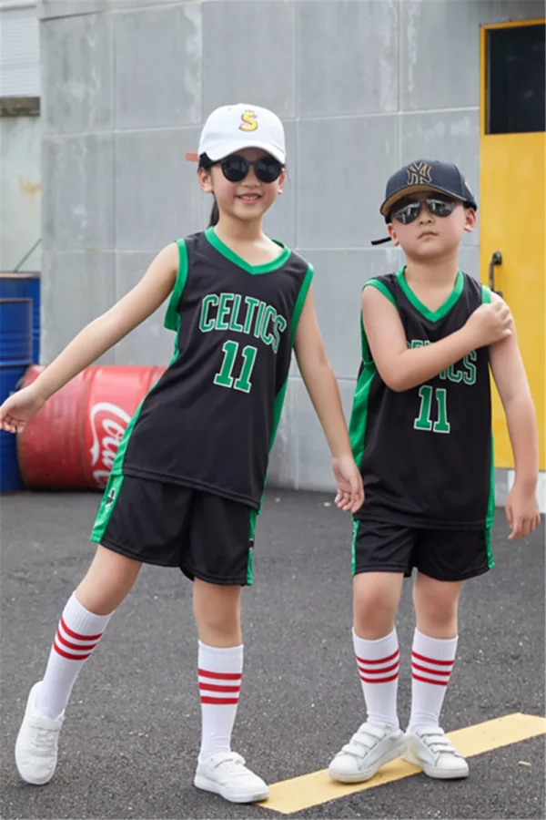 Kids Boston Celtics Jersey I 2PCs NBA Outfit