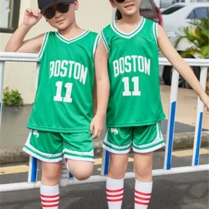 Kids Boston Celtics Jersey I 2PCs NBA Outfit - Image 8
