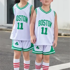 Kids Boston Celtics Jersey I 2PCs NBA Outfit - Image 9