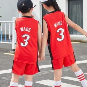 Kids Miami Heat Jersey | 2PCs NBA Outfit - Image 3