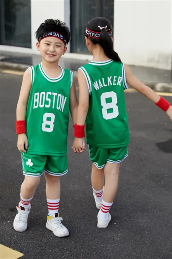 Kids Boston Celtics Walker Jersey I 2PCs NBA Outfit
