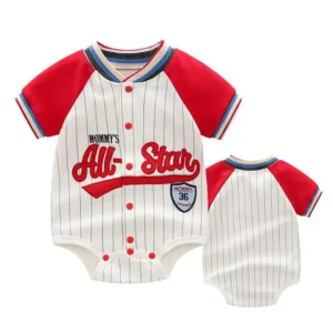 All-Star Baby Baseball Romper - Image 9