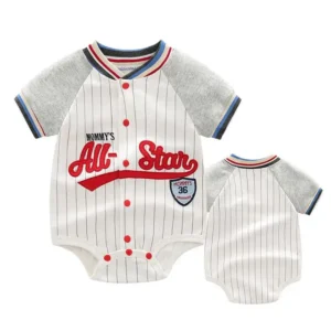 All-Star Baby Baseball Romper - Image 10