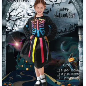 Kids Rainbow Skeleton Costume - Image 4