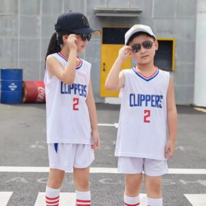 Kids LA Clippers Jersey I 2PCs NBA Outfit - Image 5