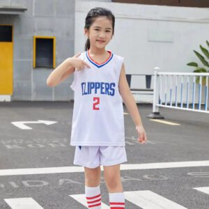 Kids LA Clippers Jersey I 2PCs NBA Outfit - Image 9