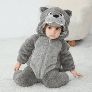 Infant Wolf Onesie - Image 4