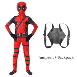 Kids Deadpool Cosplay Costume Set - Image 7