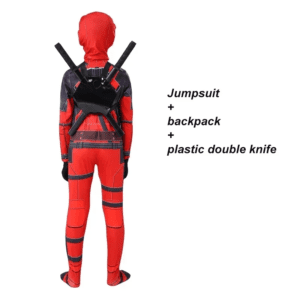 Kids Deadpool Cosplay Costume Set - Image 8