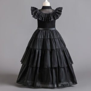 Wednesday Addams Kids Cosplay Dress - Image 9