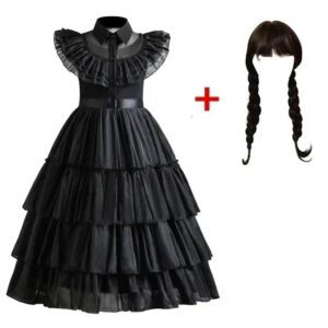 Wednesday Addams Kids Cosplay Dress - Image 20