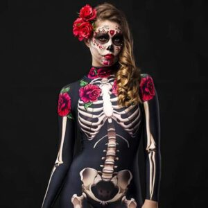 Halloween Rose Skeleton Costume - Image 4