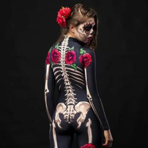 Halloween Rose Skeleton Costume - Image 3
