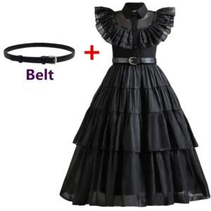 Wednesday Addams Kids Cosplay Dress - Image 14
