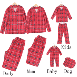 Plaid Christmas Family Pajamas - Image 6