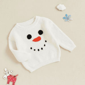 Baby Snowman Knit Sweater - Image 4