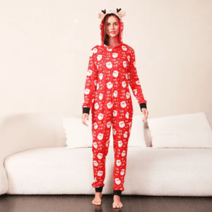 Reindeer Hooded Onesie Family Pajamas - Image 7