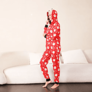 Reindeer Hooded Onesie Family Pajamas - Image 9