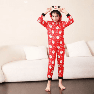Reindeer Hooded Onesie Family Pajamas - Image 11