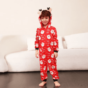 Reindeer Hooded Onesie Family Pajamas - Image 13
