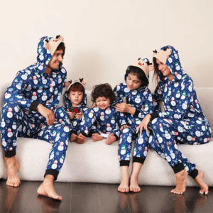 Reindeer Hooded Onesie Family Pajamas - Image 28