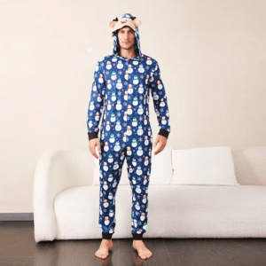 Reindeer Hooded Onesie Family Pajamas - Image 31