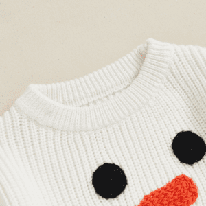 Baby Snowman Knit Sweater - Image 3