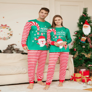 Christmas Deer & Santa Family Pajamas - Image 3