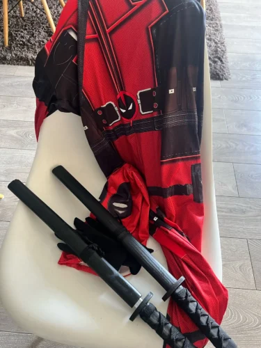 Kids Deadpool Cosplay Costume Set photo review