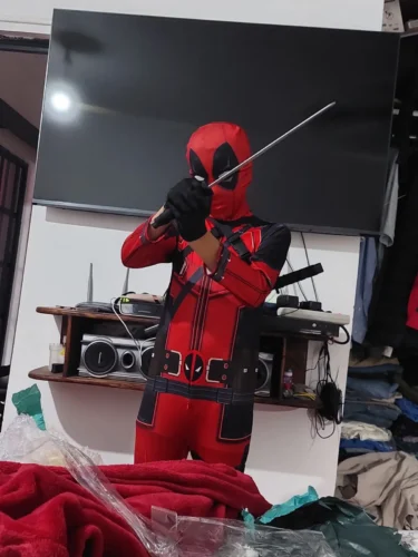 Kids Deadpool Cosplay Costume Set photo review