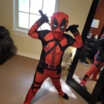 Kids Deadpool Cosplay Costume Set photo review