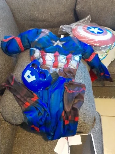 Captain America Muscle Costume photo review