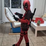 Kids Deadpool Cosplay Costume Set photo review