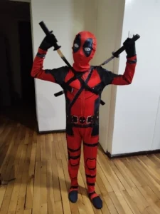 Kids Deadpool Cosplay Costume Set photo review