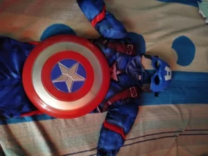 Captain America Muscle Costume photo review