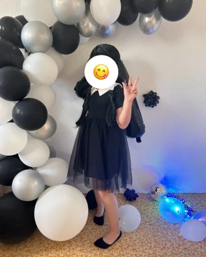 Wednesday Addams Kids Cosplay Dress photo review