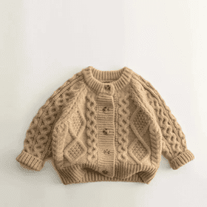 Cable Knit Cardigan Sweater - Image 4