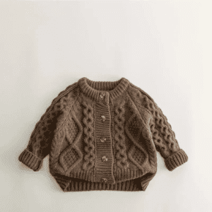 Cable Knit Cardigan Sweater - Image 3