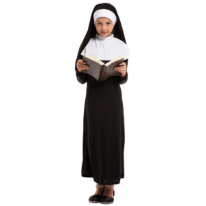 Nun Halloween Kid Costume - Image 3