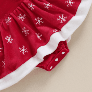 Christmas Velvet Romper & Hat - Image 12