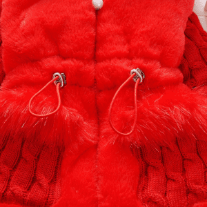 Girls Plush Hooded Winter Jacket - Image 11