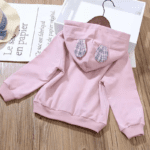 Girls Bear Hoodie & Plaid Skirt Set - Image 5