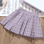 Girls Bear Hoodie & Plaid Skirt Set - Image 6