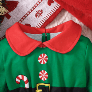 Baby Christmas Bodysuit & Santa Hat - Image 4