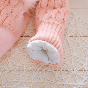 Girls Plush Hooded Winter Jacket - Image 8