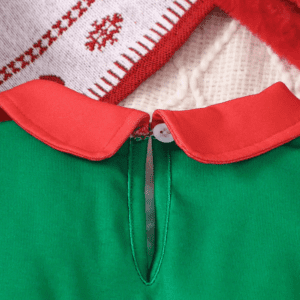 Baby Christmas Bodysuit & Santa Hat - Image 5