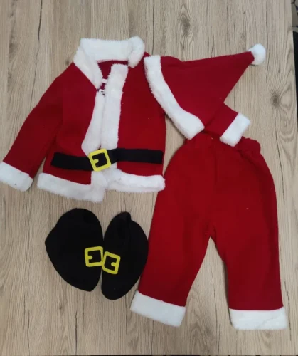 Baby Boy Girl Santa Claus Jumpsuit - Unisex Outfit photo review