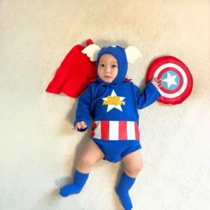 Captain Baby Costume – Superhero Romper - Image 3