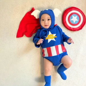 Captain Baby Costume – Superhero Romper - Image 7