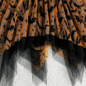 Girls Halloween Bat Dress – Cute Spider Web Tulle Party Outfit - Image 5